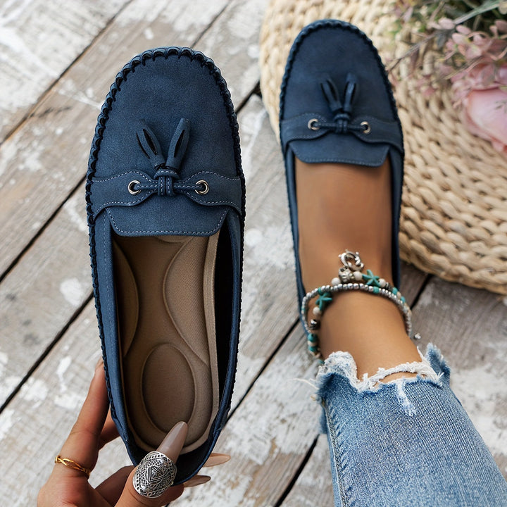 Nadine - Klassieke loafers met kwastdetail