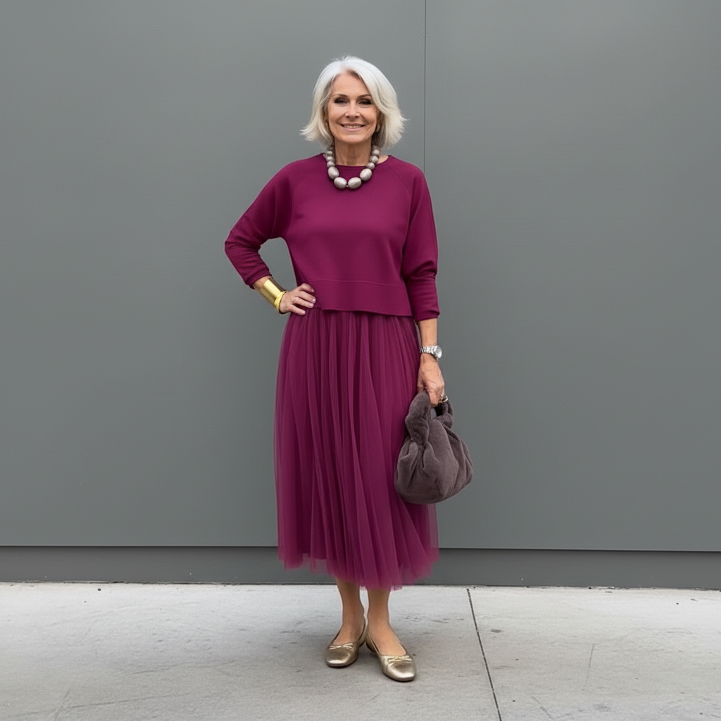 Emmie™ Elegante Twee-Delige Set | Moeiteloos Gebreide Laagjurk Set