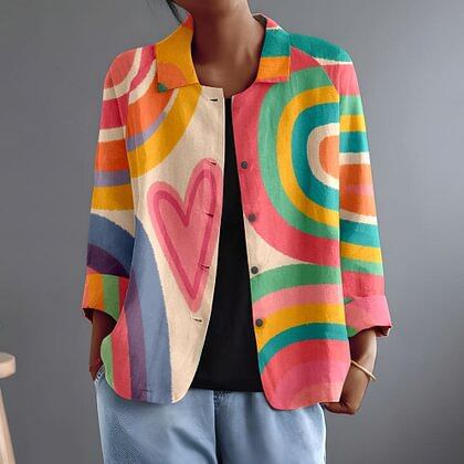 Nynke | Vrolijke Open Blouse