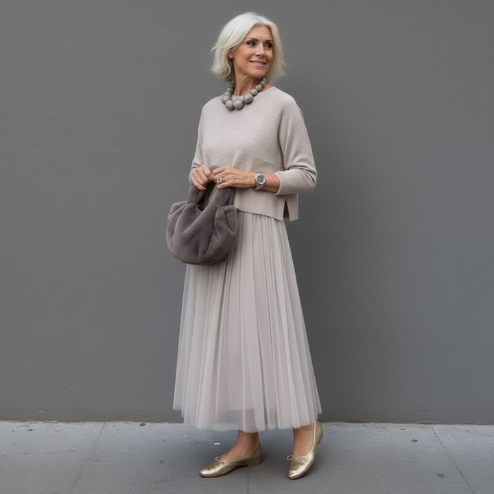 Emmie™ Elegante Twee-Delige Set | Moeiteloos Gebreide Laagjurk Set