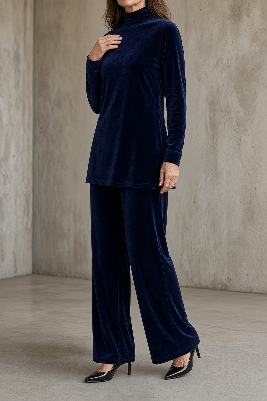 Delfina | Compleet in Velours Coltrui