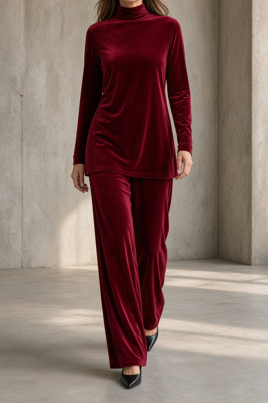 Delfina | Compleet in Velours Coltrui