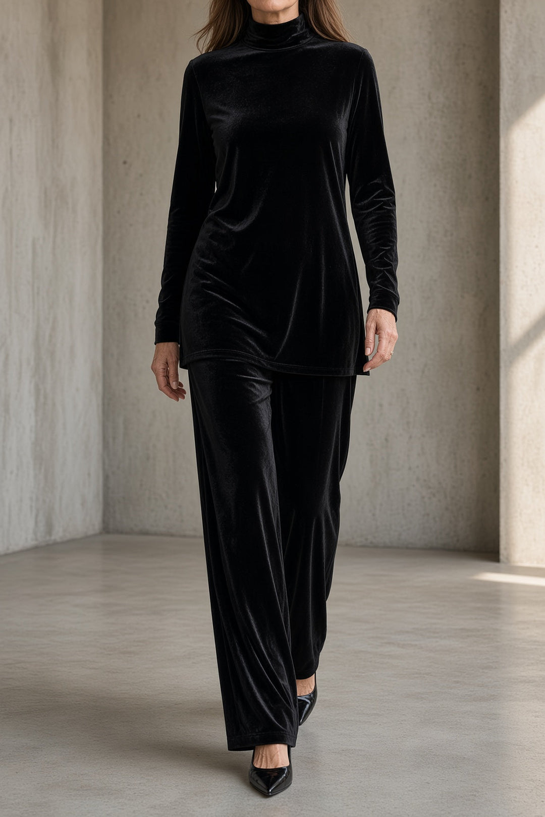 Delfina | Compleet in Velours Coltrui