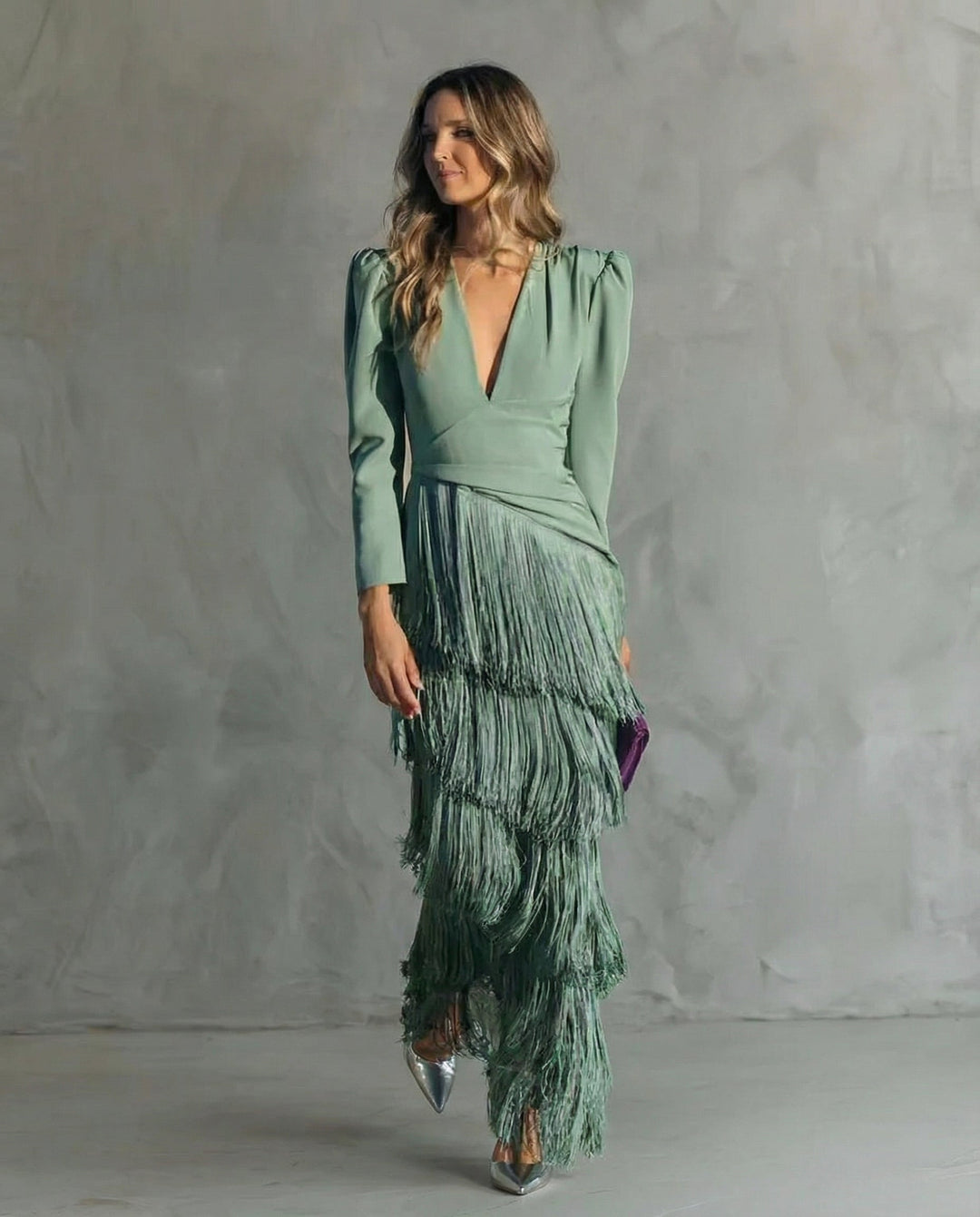 Chiara - Elegante jurk met franjes