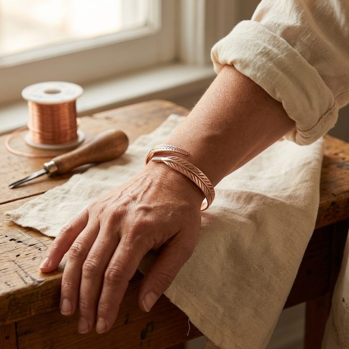 Koper Petalarmband