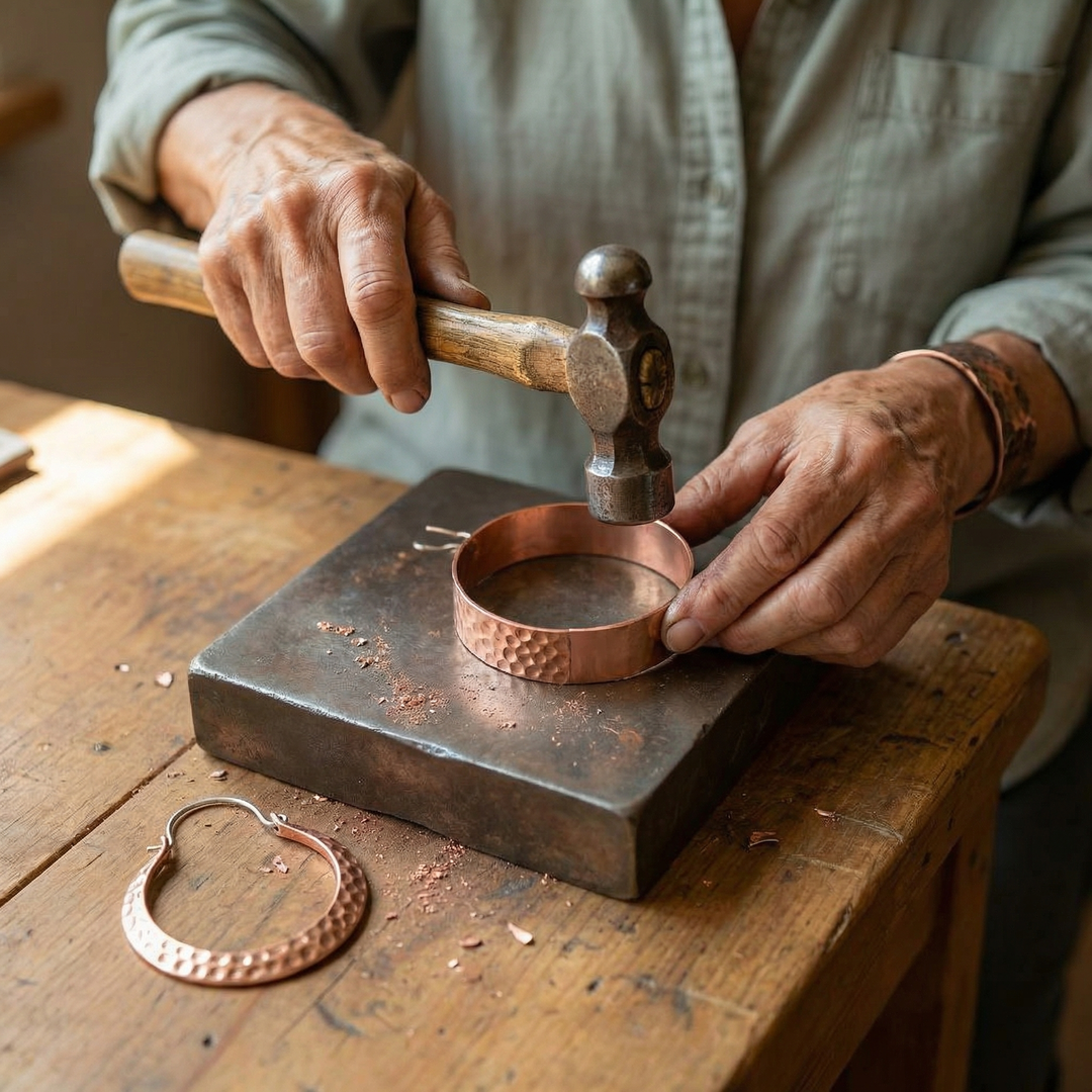 Forge Koperen Oorbellen
