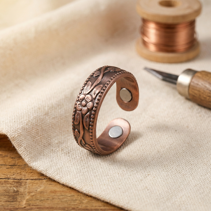 Bloesem Koperen Ring