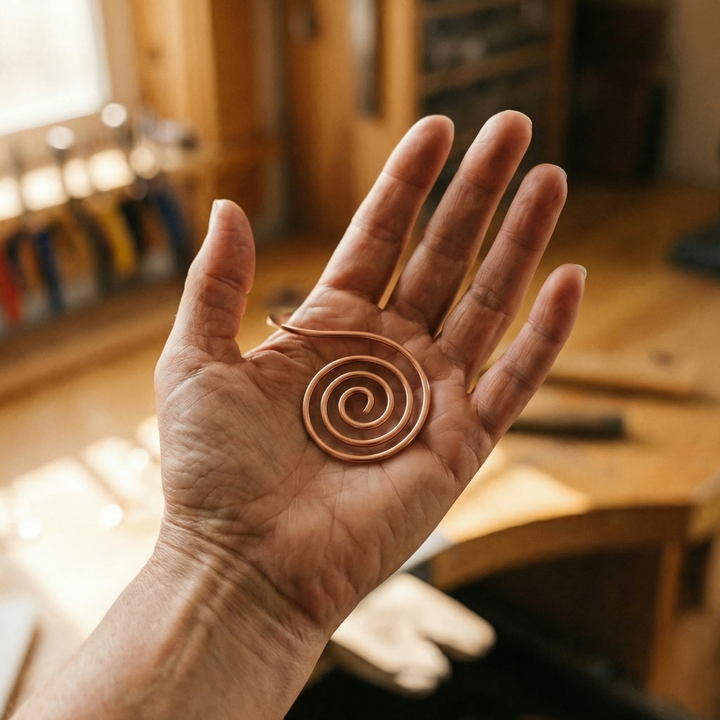 Volute Koperen Handspiraal