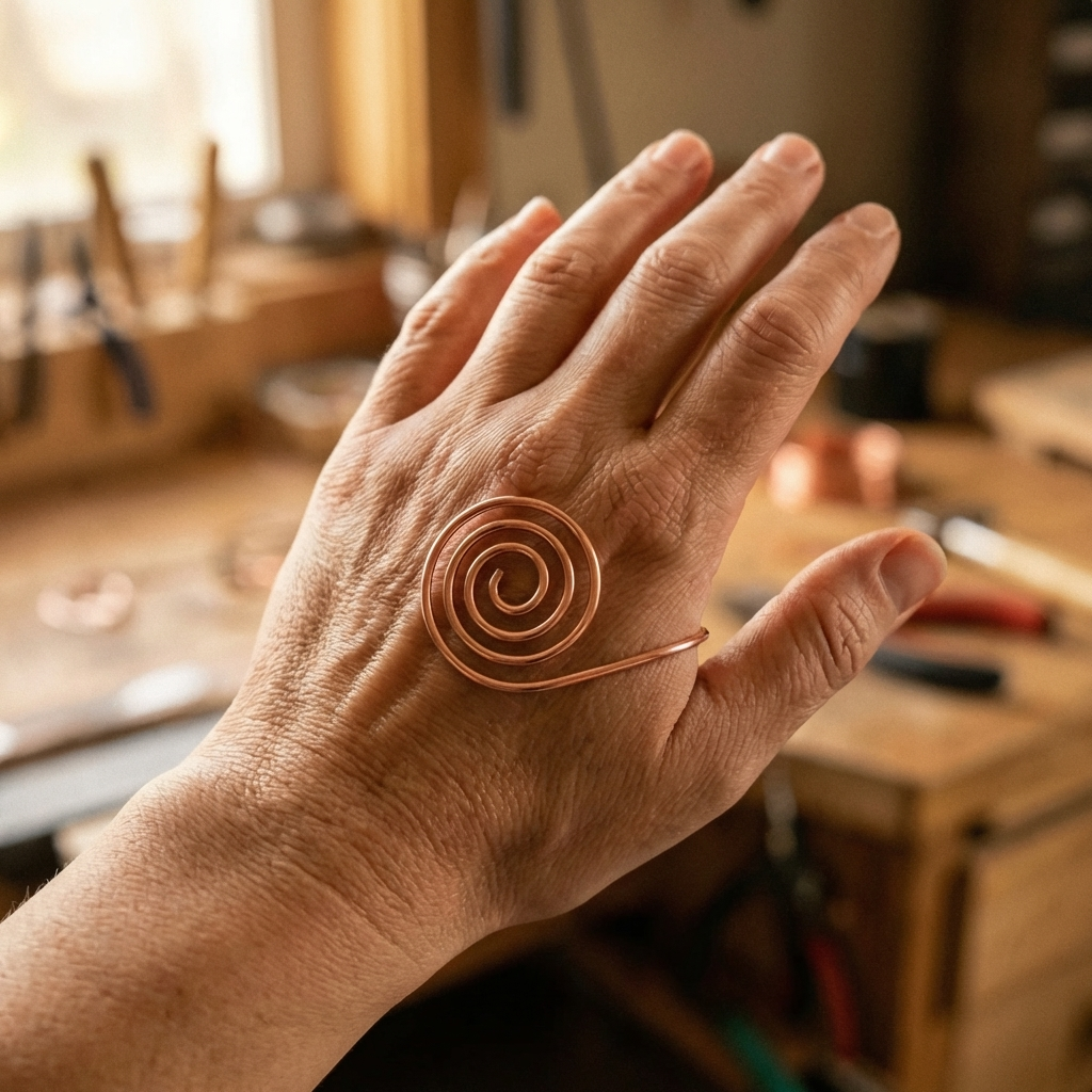 Volute Koperen Handspiraal