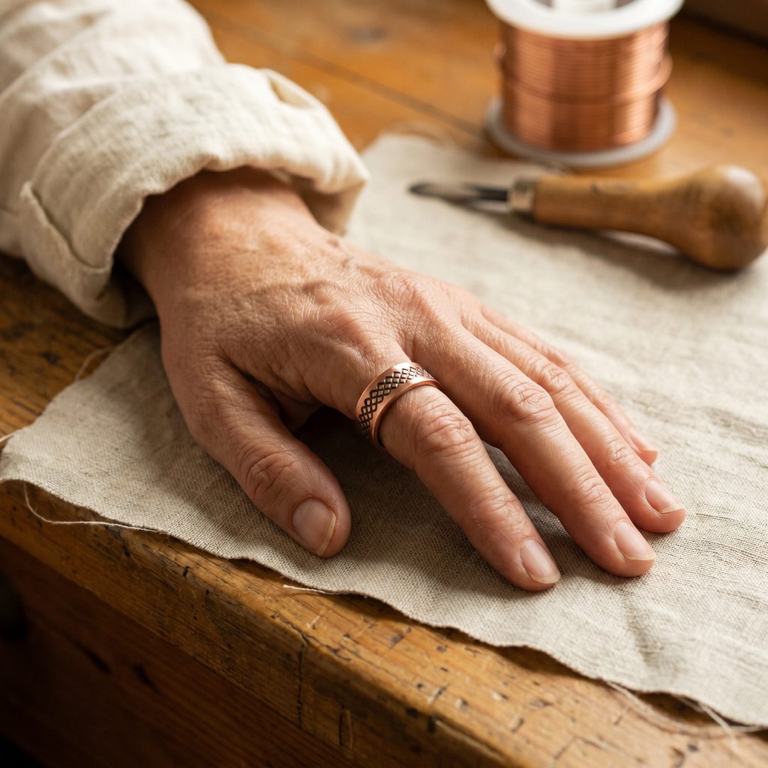 Trellis Koperen Ring