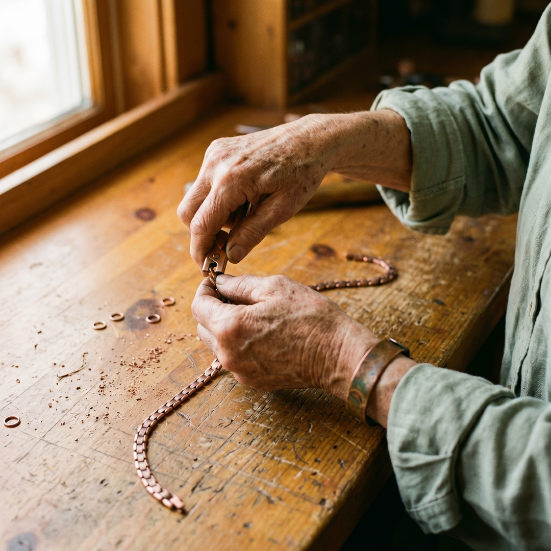 Koperen Kralenketting