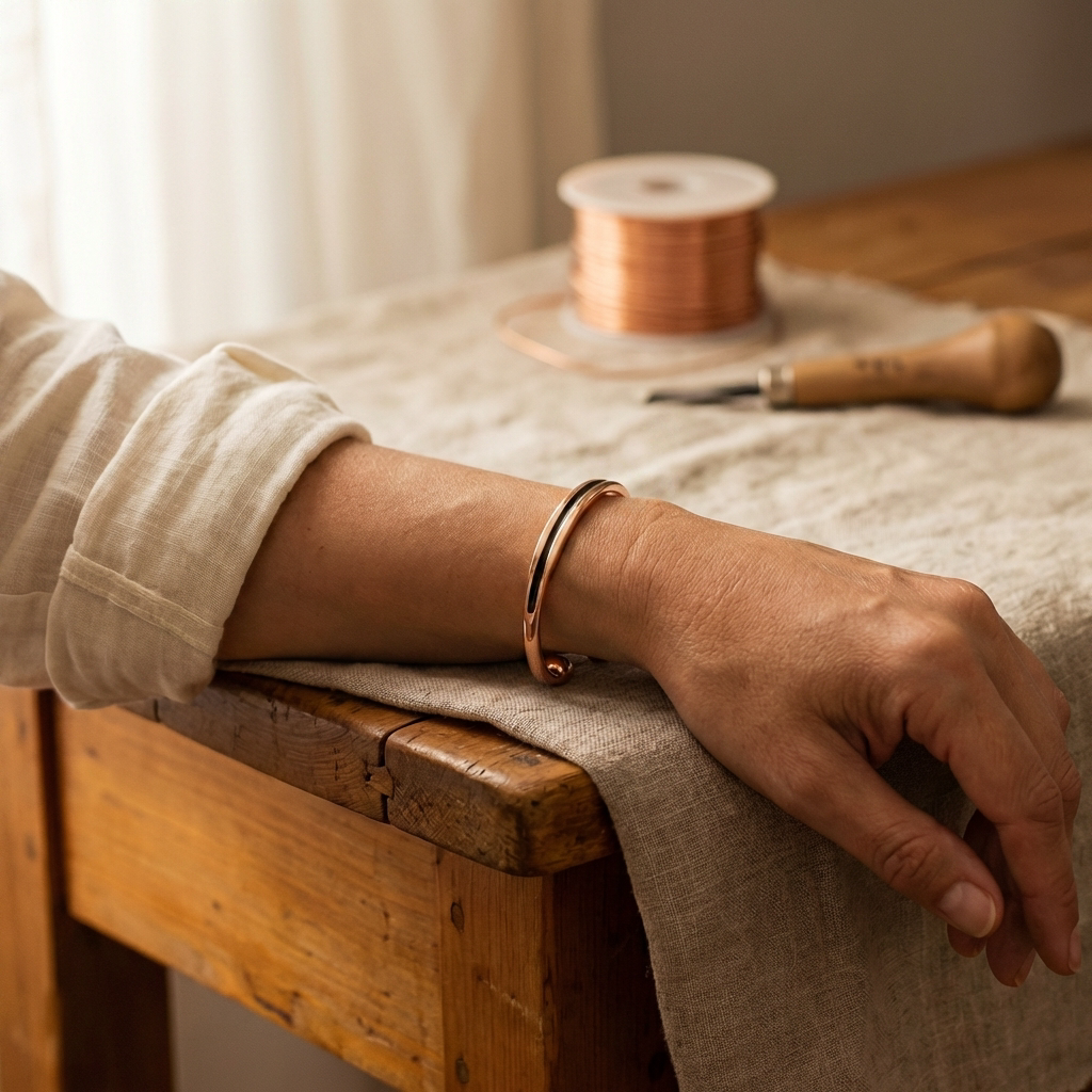 Spiraal Koperen Armband