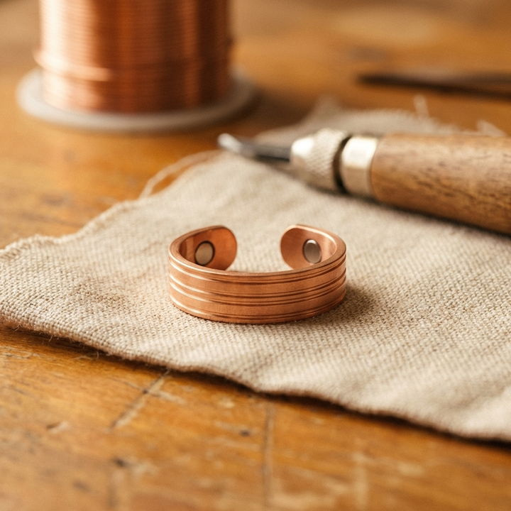 Furrow Koperen Ring