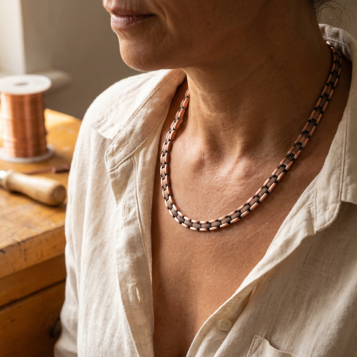 Koperen Kralenketting