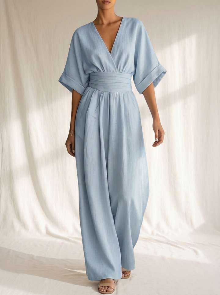 Alessia | Elegante Jumpsuit met V-hals en Hoge Taille