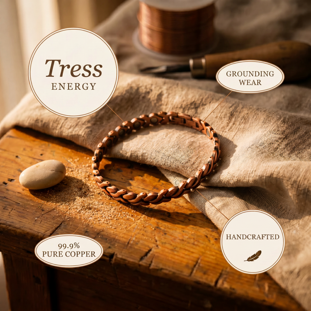 Tress Koper Enkelband