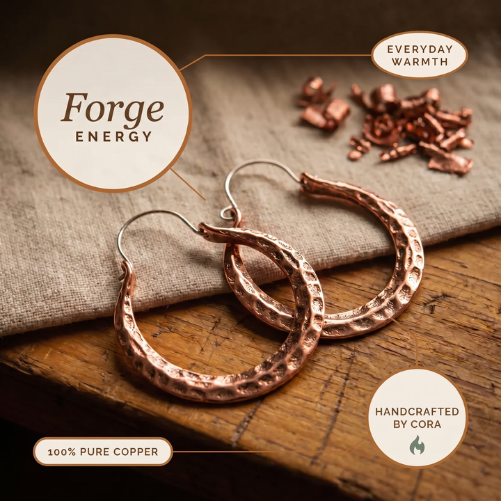 Forge Koperen Oorbellen