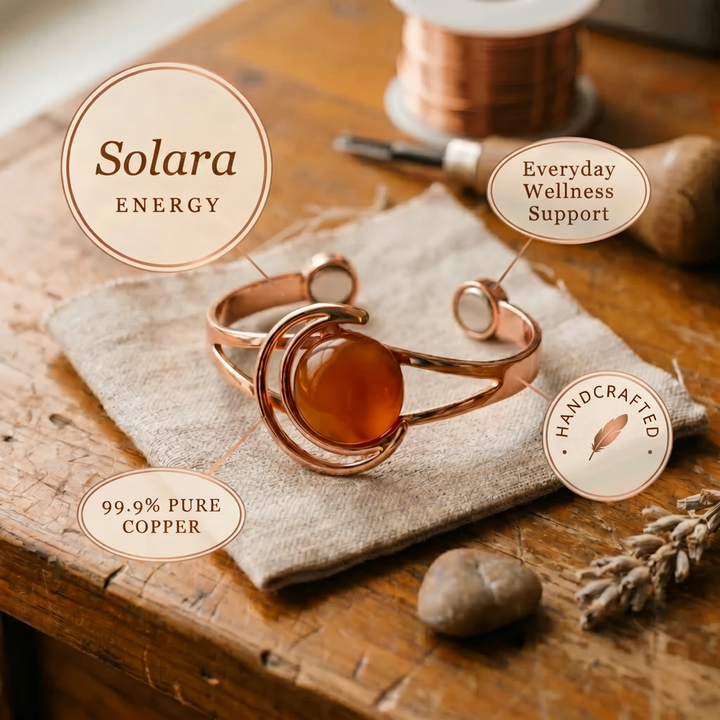 Solara Oranje Koper Armband