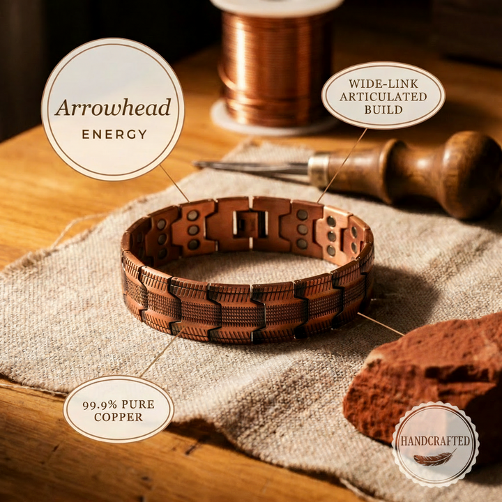 Pijlpunt Koper Armband