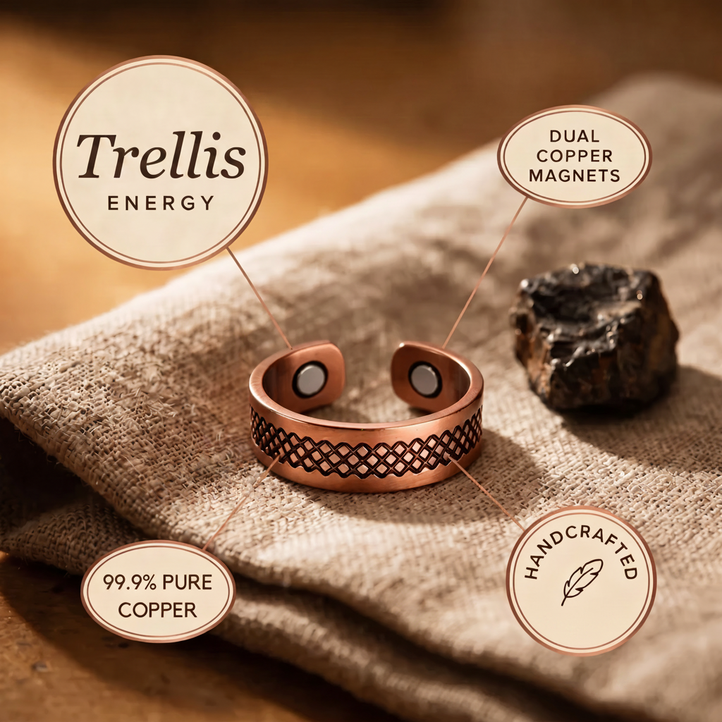 Trellis Koperen Ring