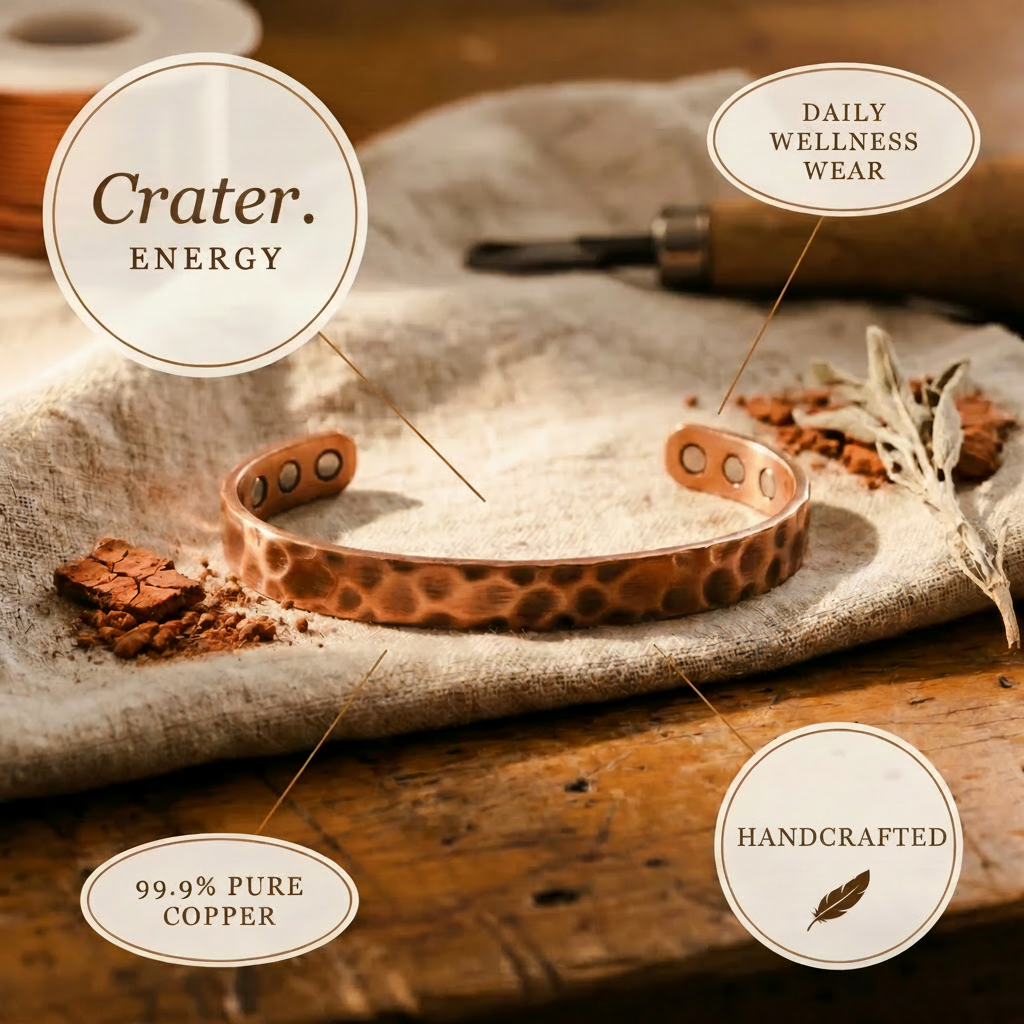 Crater Koper Armband