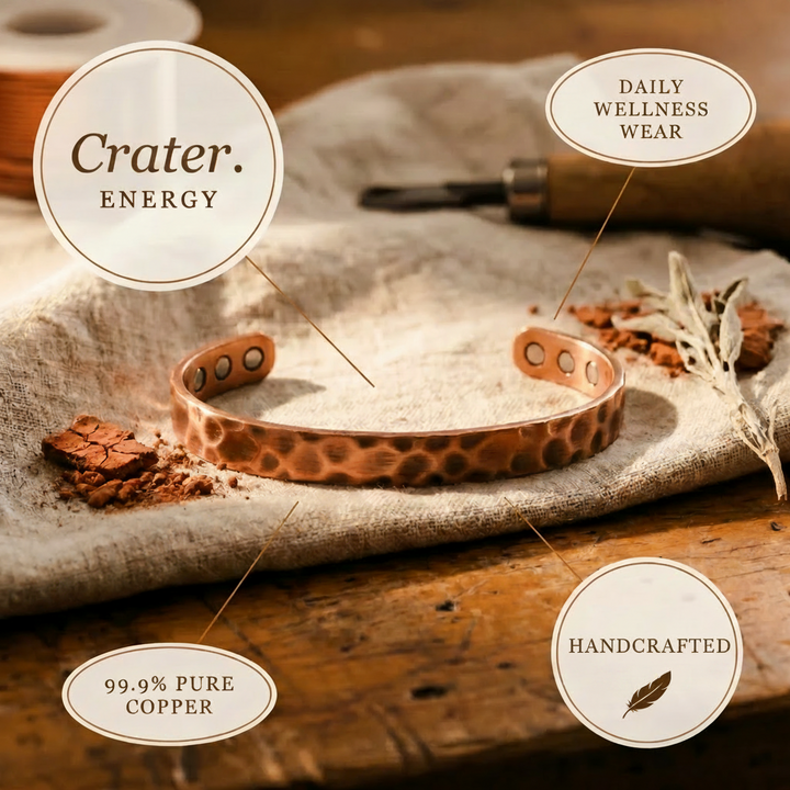 Crater Koper Armband