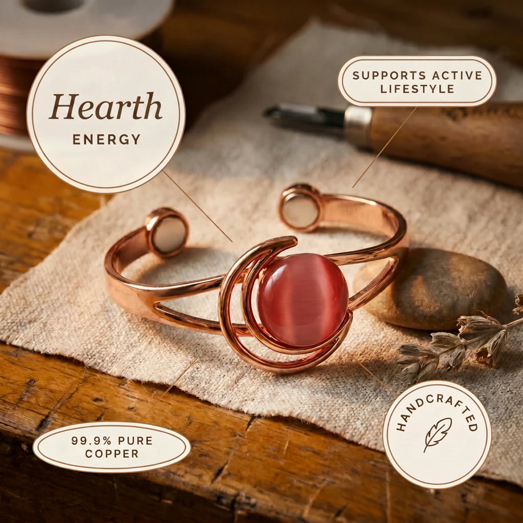 Hearth Roze Koperen Armband