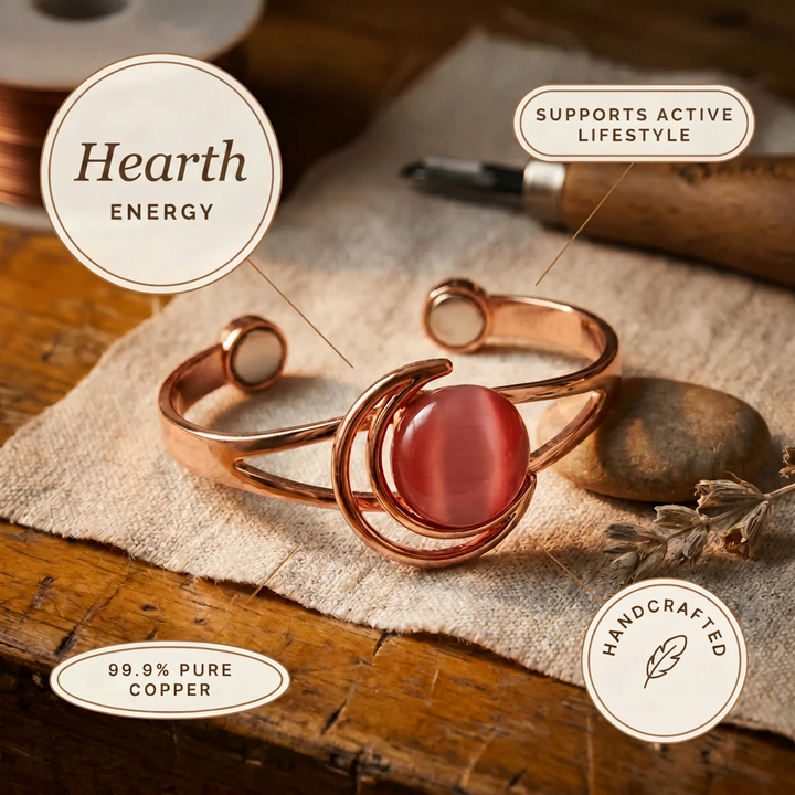 Hearth Roze Koperen Armband