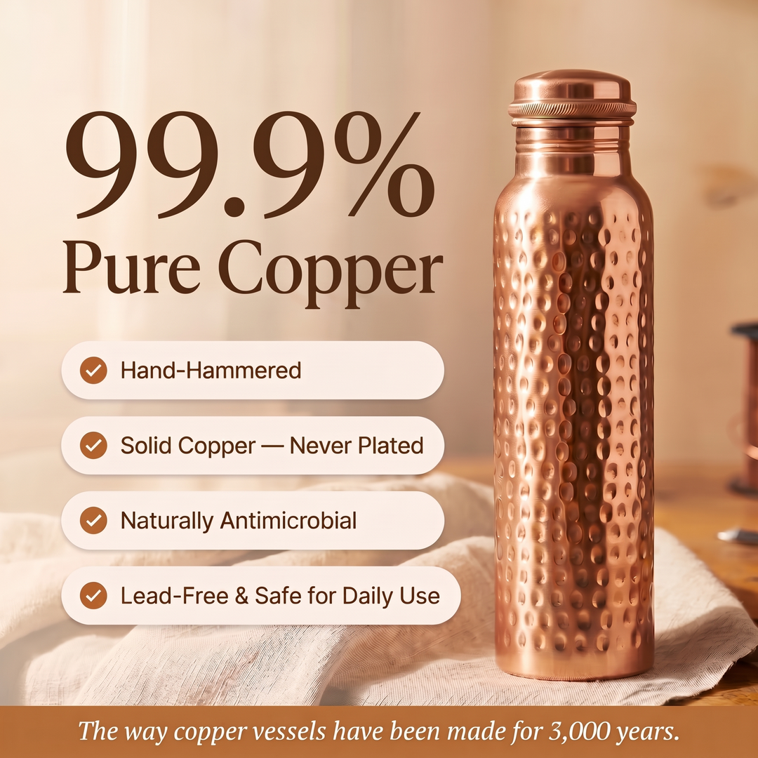 Pure Koper Waterfles