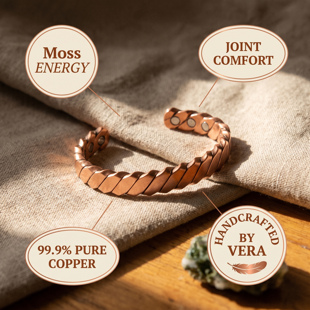 Mosgroene Koperen Armband