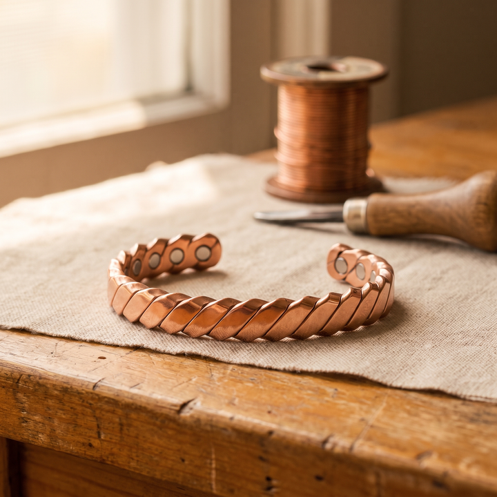 Mosgroene Koperen Armband