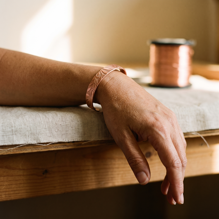 Grove Koperen Armband