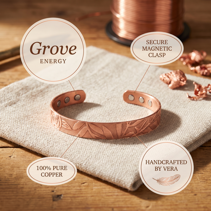 Grove Koperen Armband