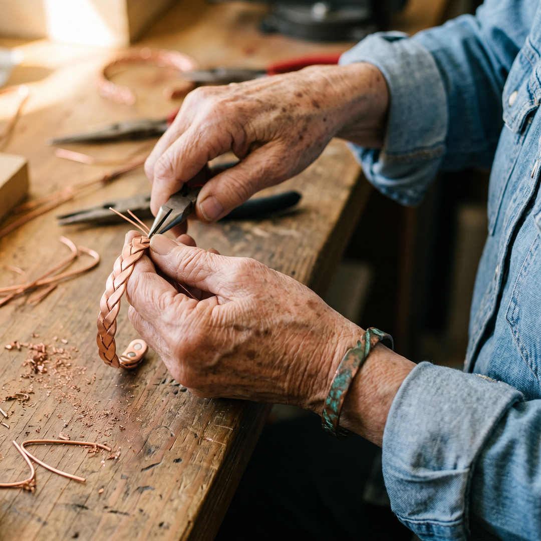 Riet Koperen Armband