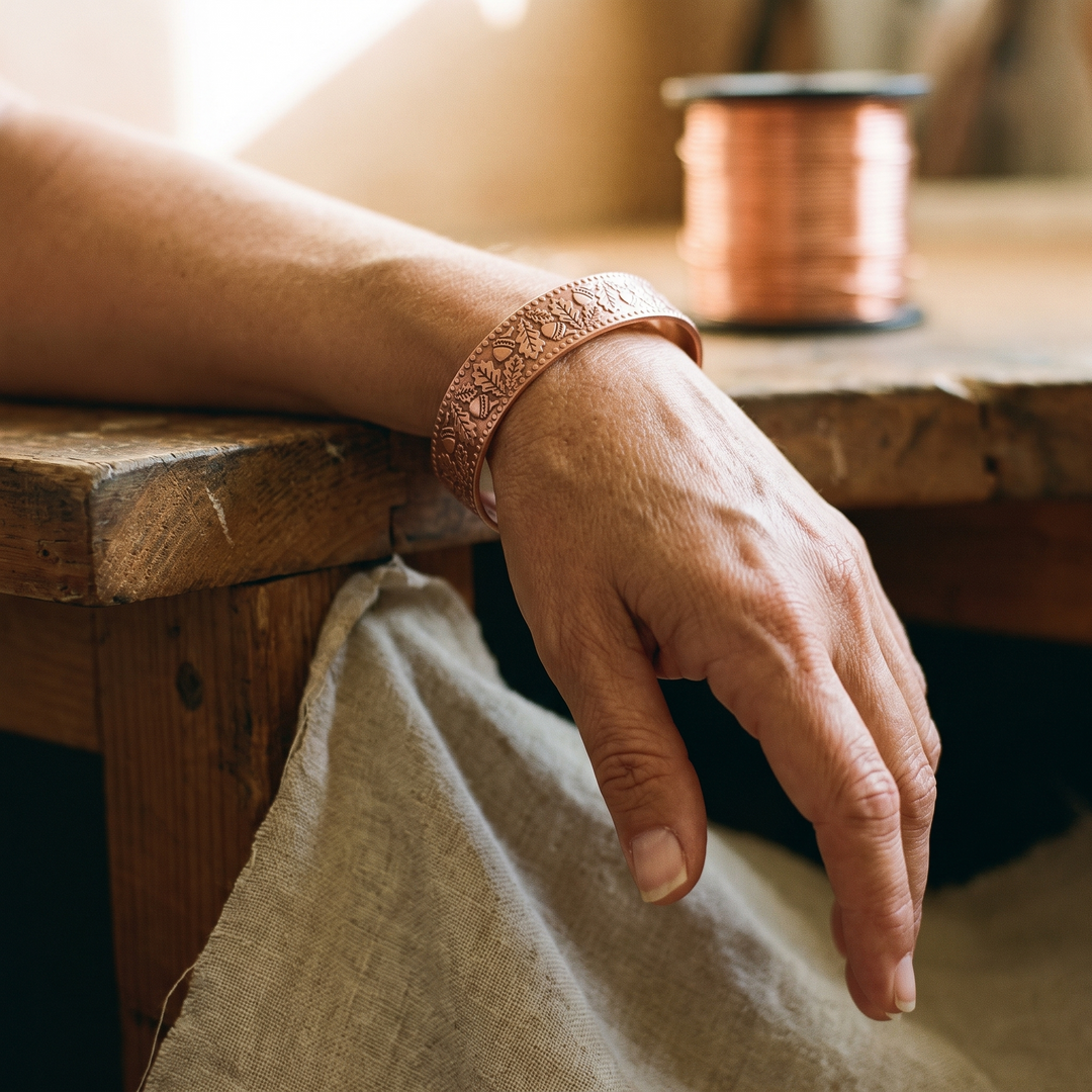 Houten Koperen Armband