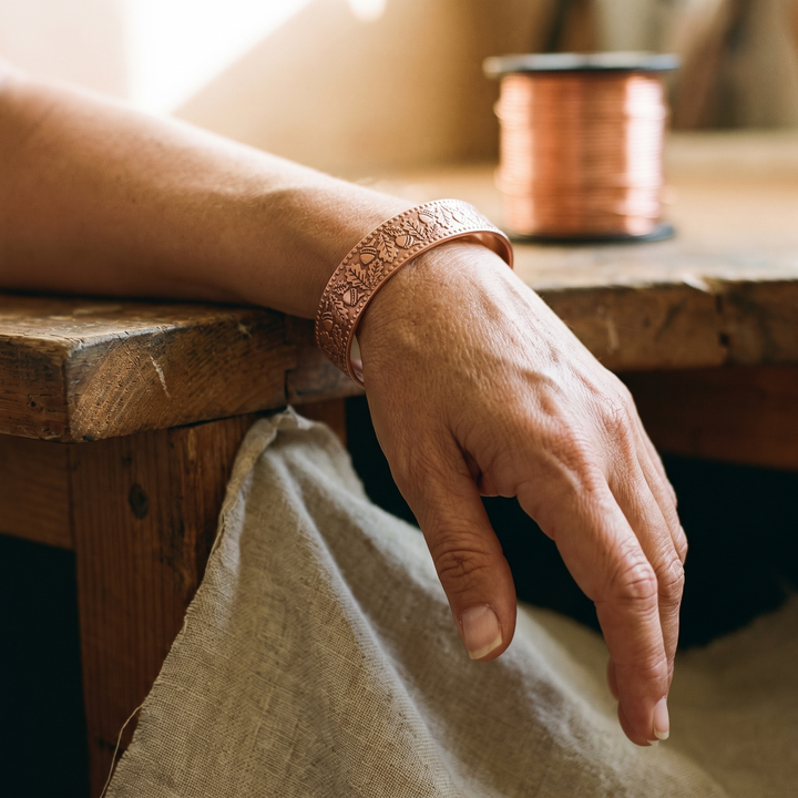 Houten Koperen Armband