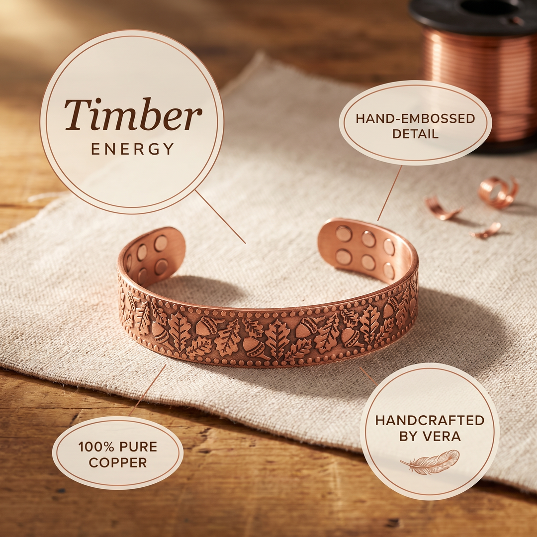 Houten Koperen Armband