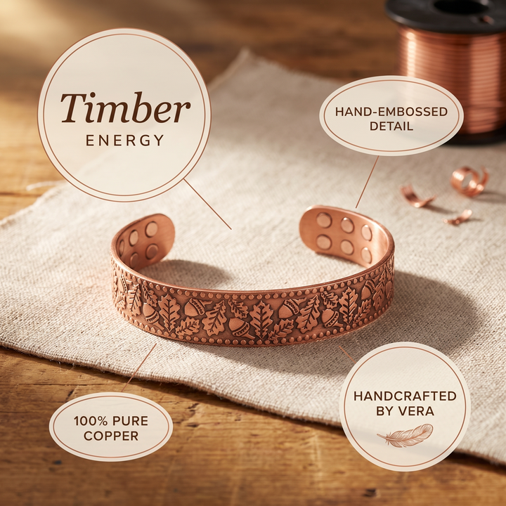 Houten Koperen Armband