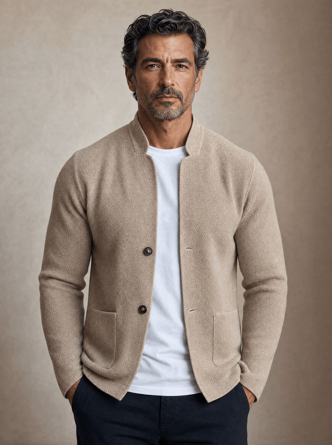Premium Gebreide Heren Blazer