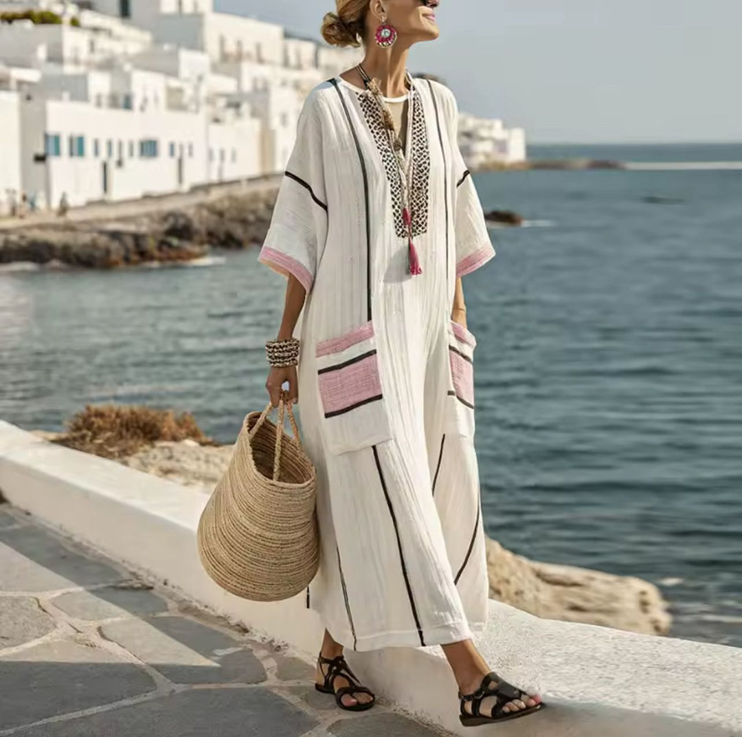 Elegante Mary - Lange strandjurk voor een trendy zomerse look