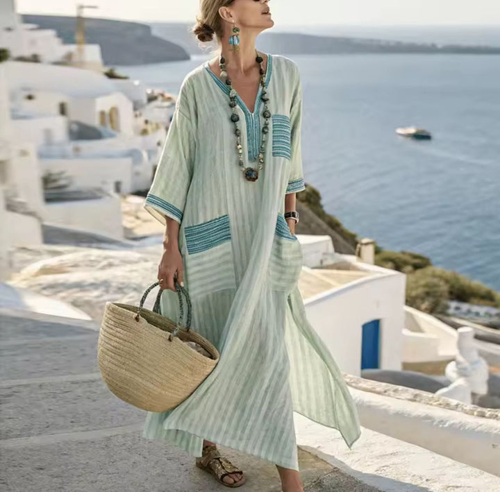 Elegante Mary - Lange strandjurk voor een trendy zomerse look