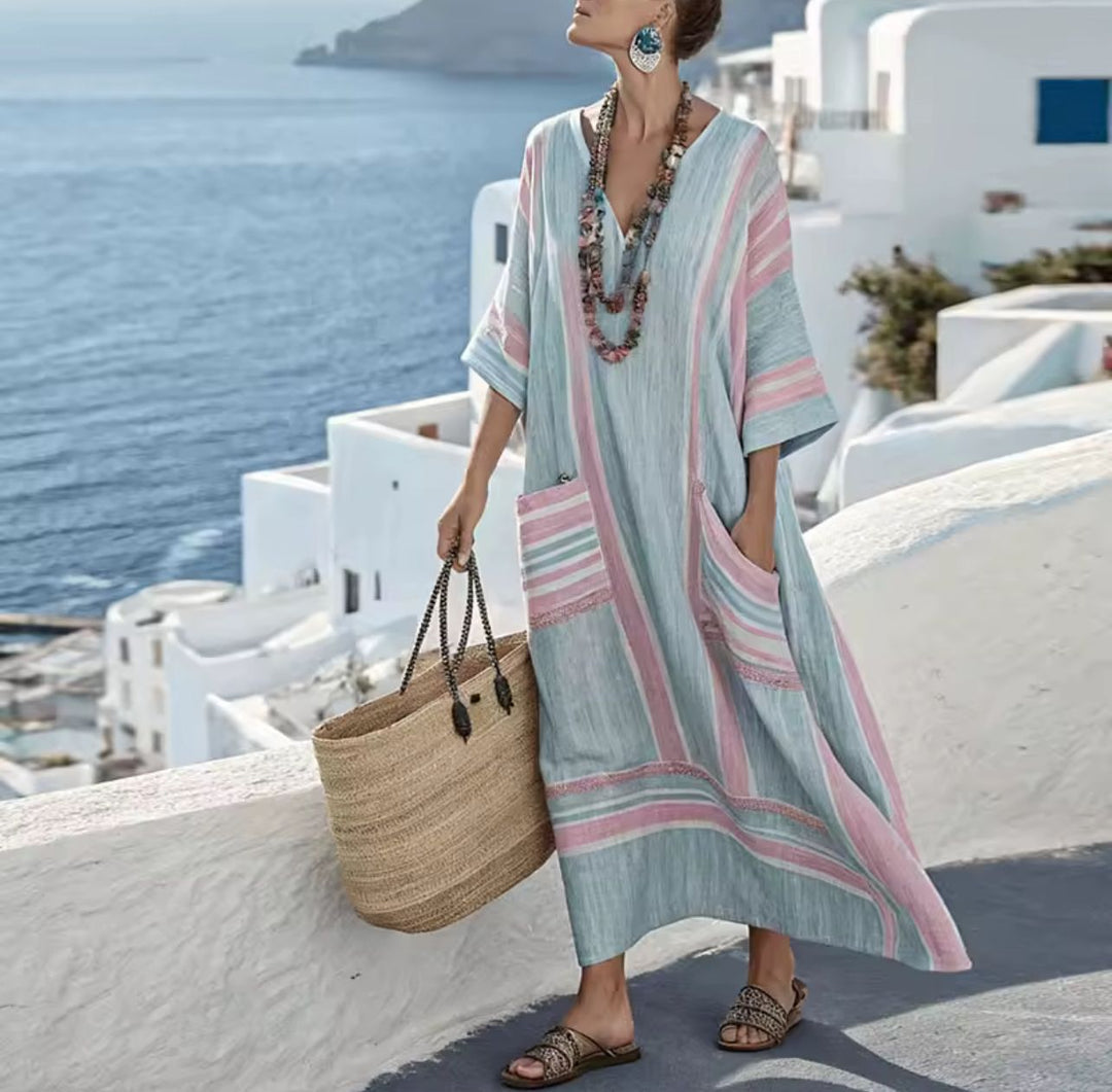 Elegante Mary - Lange strandjurk voor een trendy zomerse look