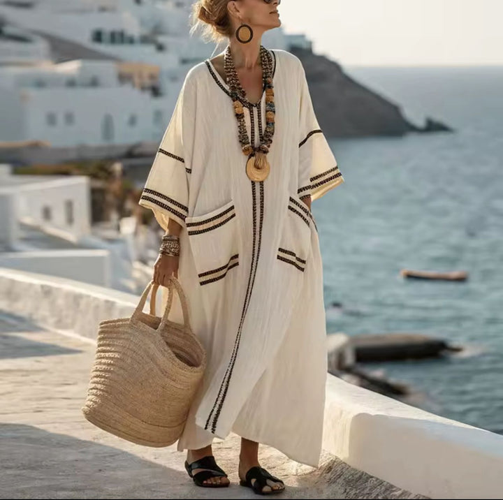 Elegante Mary - Lange strandjurk voor een trendy zomerse look