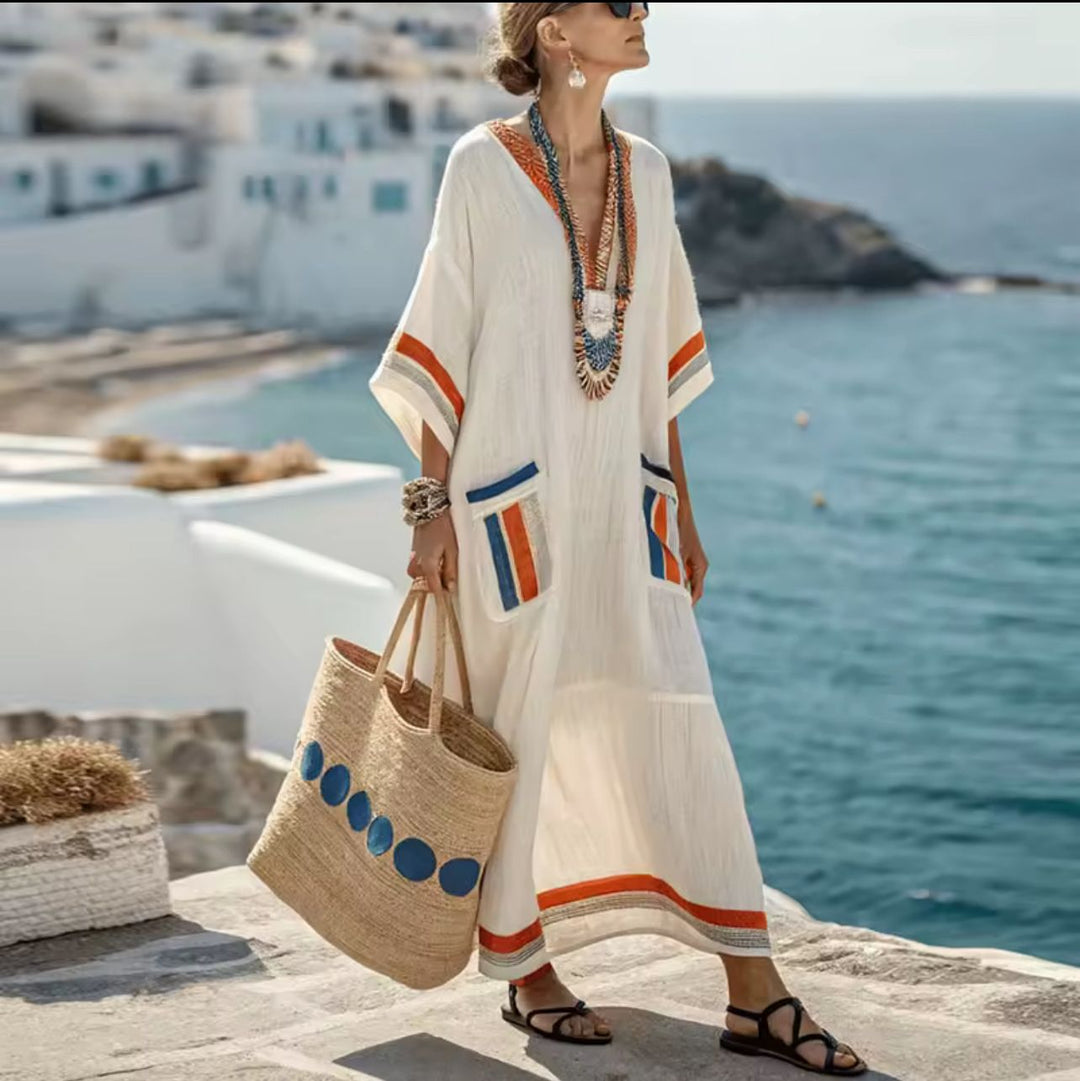 Elegante Mary - Lange strandjurk voor een trendy zomerse look