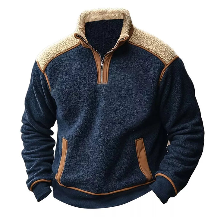Ethan™ - Retro Katoenen Rits Pullover