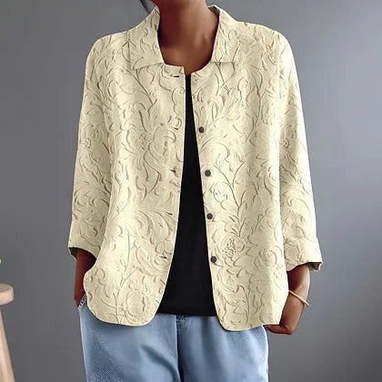 Janske | Elegante Reliëfblouse