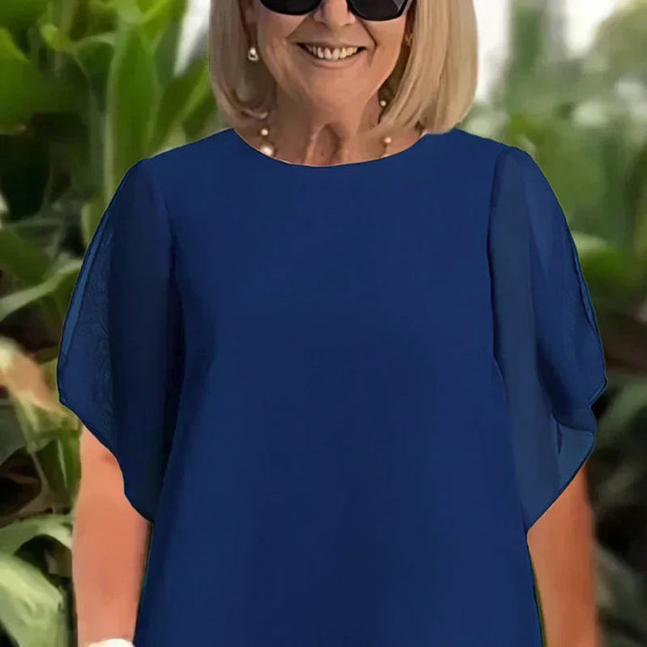 Herlene™ Elegant Twee-delige Set | Laagjes Top en Wijde Broek