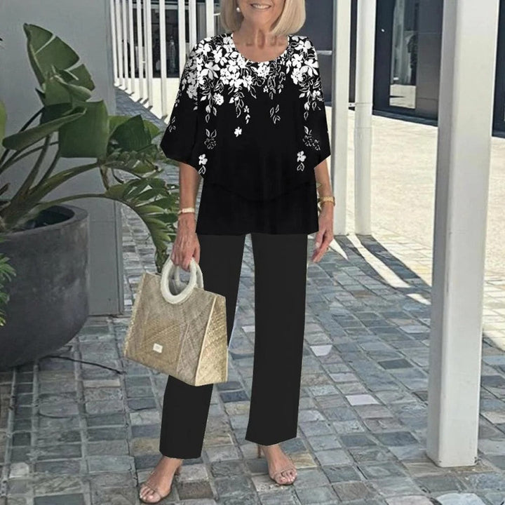 Wenda™ Moeiteloos Twee-Delig Set | Ontspannen Top en Wijde Broek