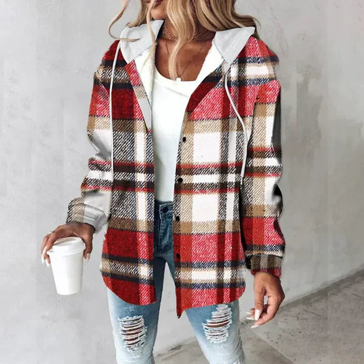 Gevoerde Overshirt met Capuchon Élise