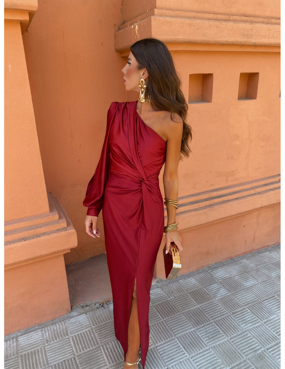 Elegante Eén-Schouder Jurk